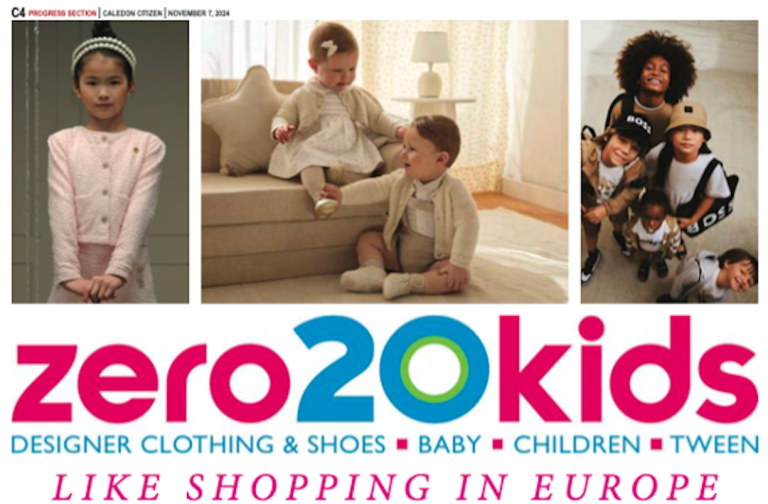 Cover of article Like Shopping in Europe in Caledon Citizen magazine